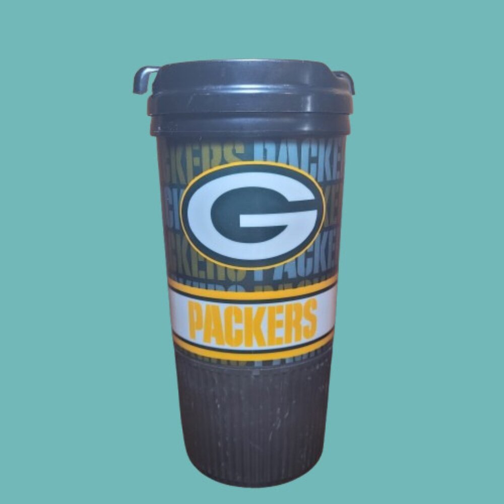 Packers Hot Drink 16oz Whirley Plastic Mug